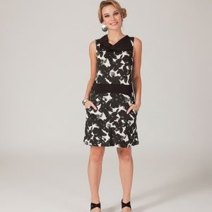 Sassy Collared B&W Dress SZ S/M